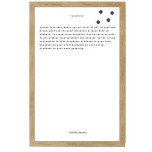 16”x 24 Kindness Mother Teresa Magnet Board Wall Art